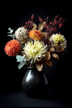 Autumn Blooms in Shadow