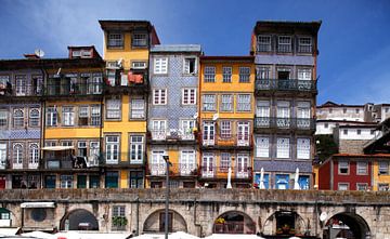 Gezicht op de oude stad van Ribeira, Porto, district Porto, Portugal, Europa van Torsten Krüger