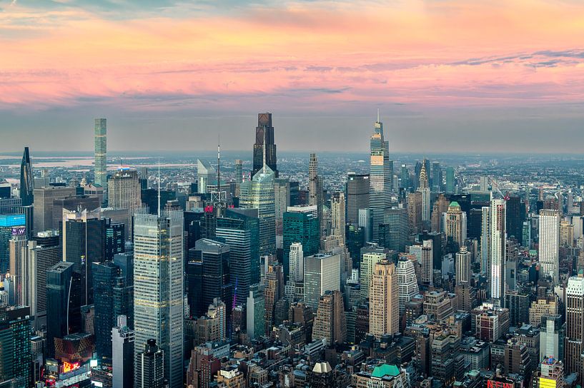 Sunset New York City by Mark Bolijn