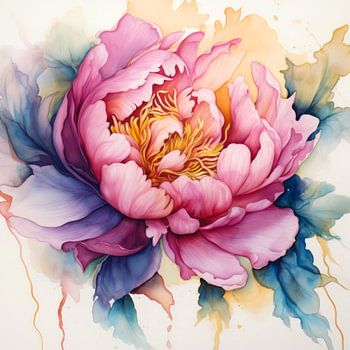 Aquarell-Blumen