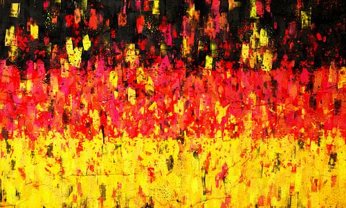 Geschilderde Duitse Vlag