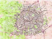 Map of Apeldoorn with the style 'Soothing Spring' by Maporia thumbnail