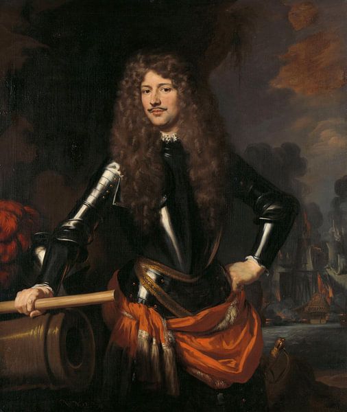 Porträt von Cornelis Evertsen dem Admiral von Zeeland, Nicolaes Maes von Meisterhafte Meister