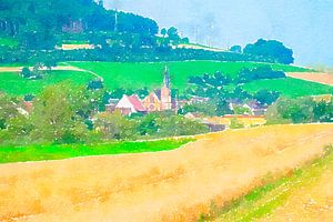 village pittoresque dans la région de la Forêt Noire en Allemagne sur Ariadna de Raadt-Goldberg