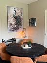 Customer photo: Abstract peacock - pastel by Your unique art