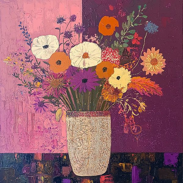 Stilleven met Bloemen 15.7360 van ARTEO Schilderijen