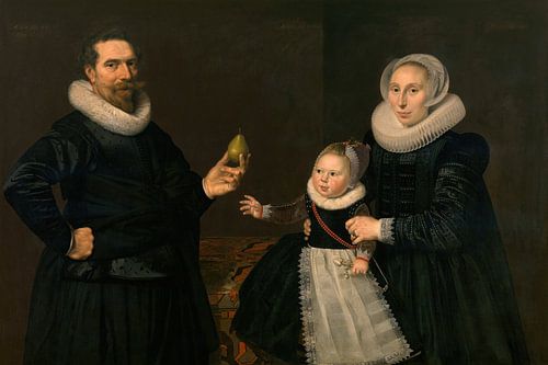 Portret van een familie, Cornelis van der Voort