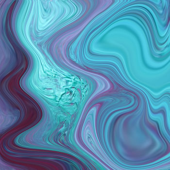 Abstrakte Kunst - Fluid Painting Lila Türkis