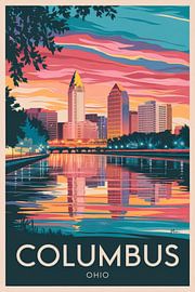Columbus, Ohio by Poster Art Shop