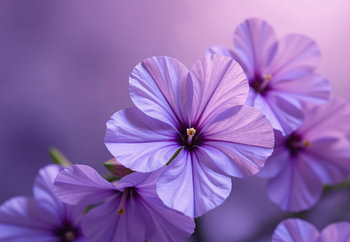 Nahaufnahme von hellvioletten Blüten