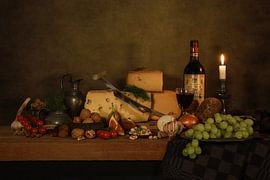 Klassisches dunkelbraunes Stilleben auf Holz von FotoBob