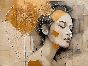 Abstrakt-Frau-Gold - 3