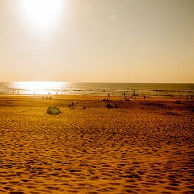 Zandvoort Sonnenuntergang Golden Beach von Dandu  Fotografie