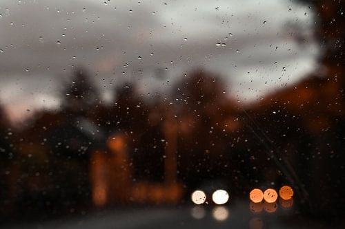 Herbstfarben entlang der Straße