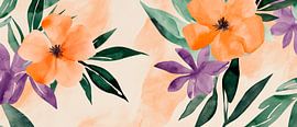 Flower magic in a watercolour dream by Poster Art Shop