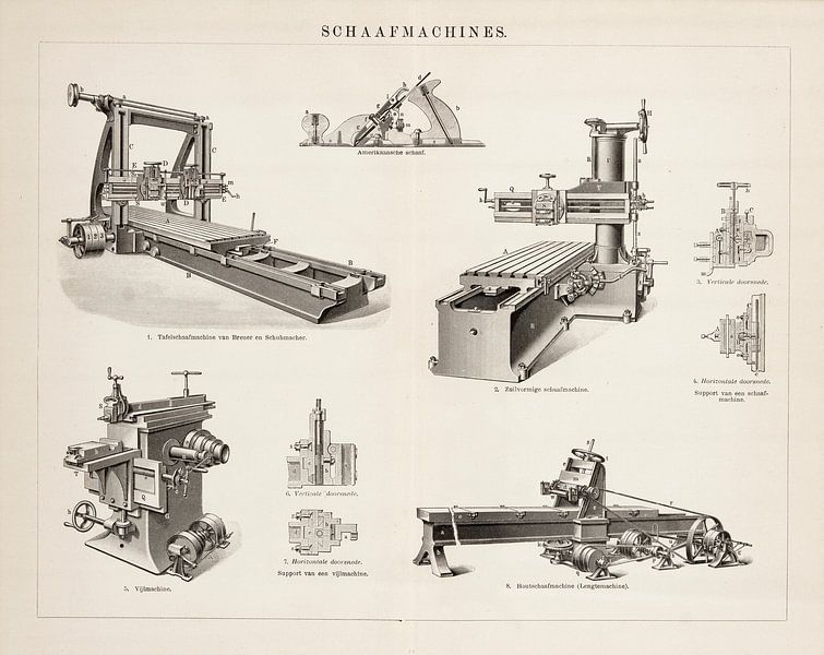 Vintage engraving Planers by Studio Wunderkammer