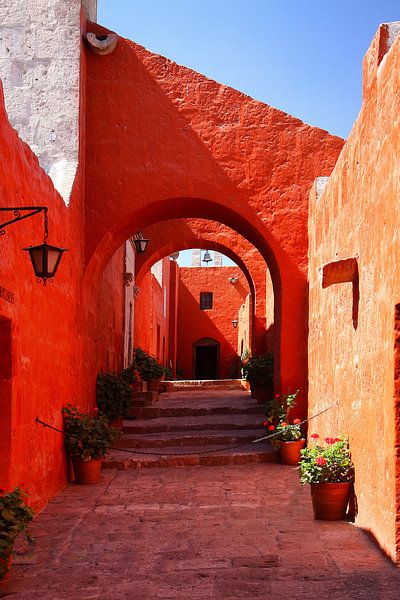 Steef in the Catalina Monastery Peru by Yvonne Smits