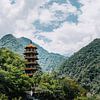 Pagode in Taroko Gorge in Taiwan van Expeditie Aardbol