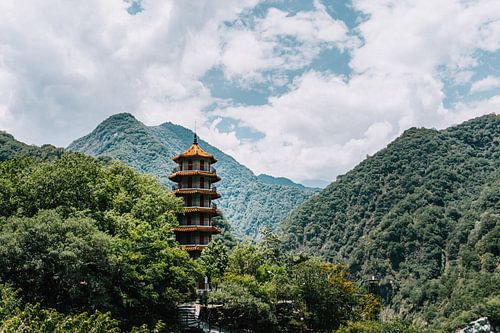 Pagode in Taroko Gorge in Taiwan