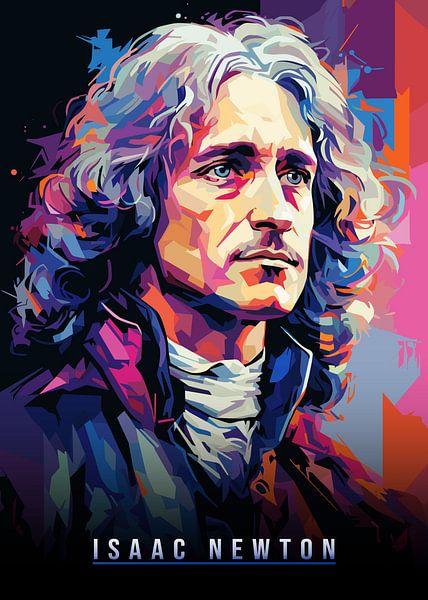 Isaac Newton Legende Pop-art van Mason Scott