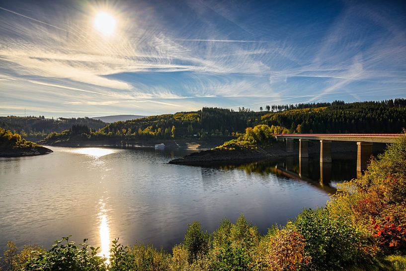 Barrage d'Okertalsperre près d'Altenau dans les montagnes du Harz dans le district de Goslar, Allemagne par Andreas Völkel