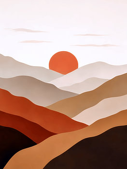 Terracotta Mountain Sunrise