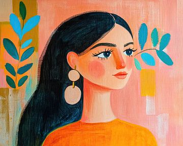 Woman Pastel by Wonderful Art