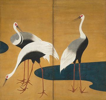 Kraanvogels, Suzuki Kiitsu (rechterpaneel)