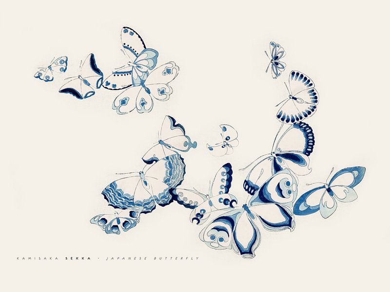 Kamisaka Sekka - Papillon japonais 01 par Old Masters