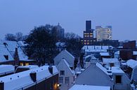 De Inktpot en de Rabotoren in Utrecht in de winter van Donker Utrecht thumbnail