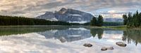 Mount Rundle and Two Jack Lake, Banff National Park, Alberta, Canada