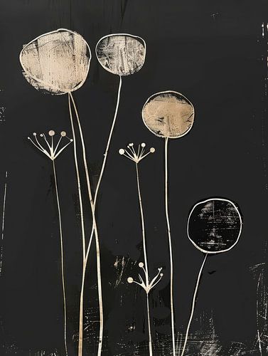 Botanische print in Japandi stijl (gezien bij vtwonen) van Japandi Art Studio