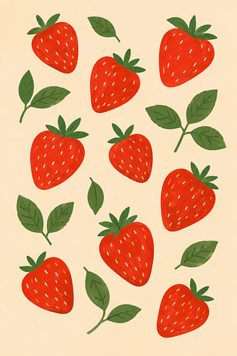 Aardbeienpatroon