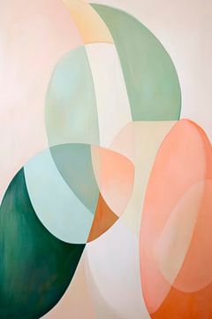 Coloured geometric shapes - Abstract by Poster Art Shop