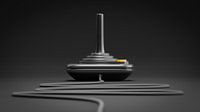 zwarte retro joystick