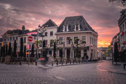 Marché de Breda au coucher du soleil