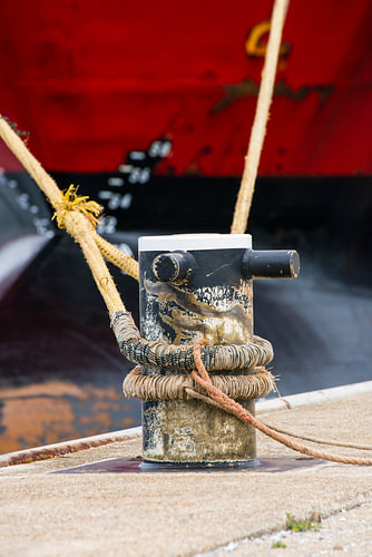 Maritieme wanddecoratie met karakter van scheepskijkerhavenfotografie