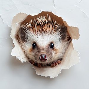 Igel aus der Wand