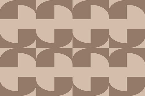 Abstract in beige en bruine tinten