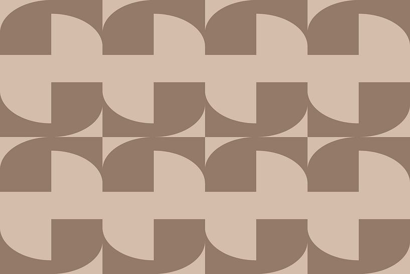 Abstract in Beige and Brown Tones by Dina Dankers