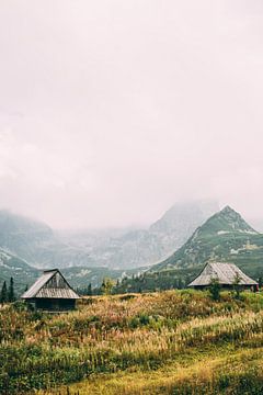 Holzhütten in Tatra Gebirge von Patrycja Polechonska