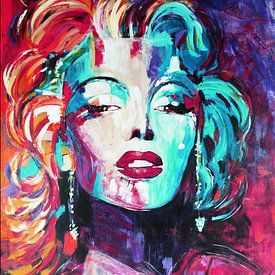 Marilyn Monroe Spontan von Kathleen Artist Fine Art