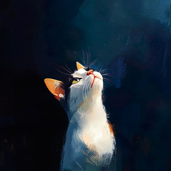 Chaton curieux par Lauri Creates