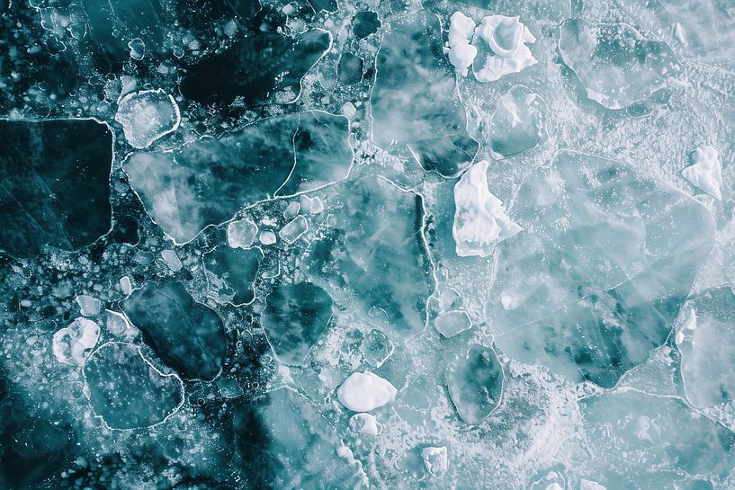 Weißes Meer, endlos von fernlichtsicht