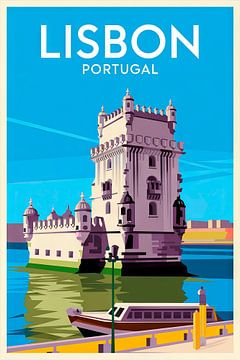 Lissabon, Portugal van Poster Art Shop