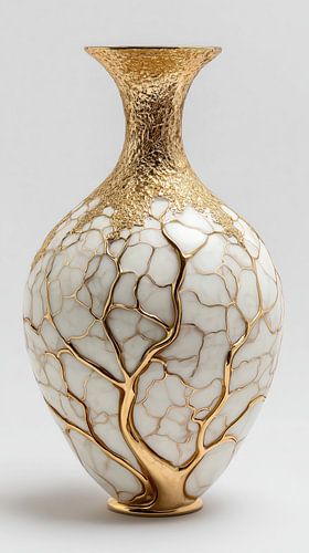 Luxury gold tree of life vase