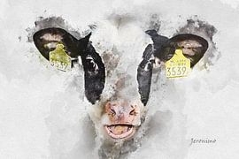 The laughing cow by Art by Jeronimo