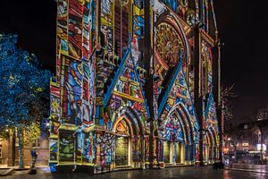 Sint Catharinakerk Eindhoven GLOW 2017 van Jan Sluijter