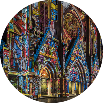 Sint Catharinakerk Eindhoven GLOW 2017 van Jan Sluijter