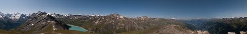 Panorama  van Zwitserse Alpen 360°